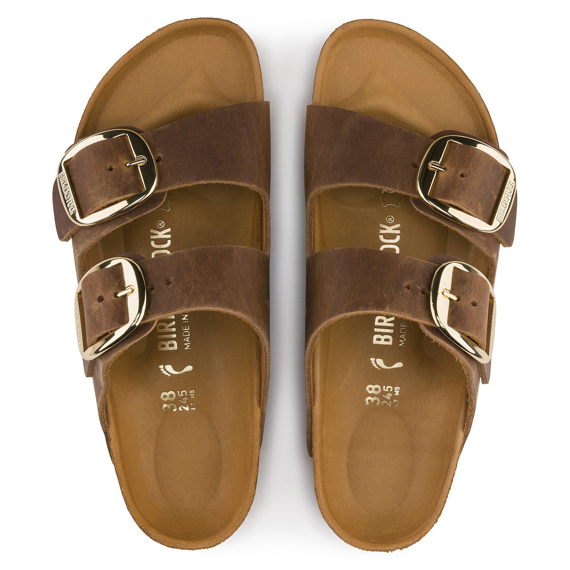 Alternative view of Arizona Big Buckle Natural Leather Oiled