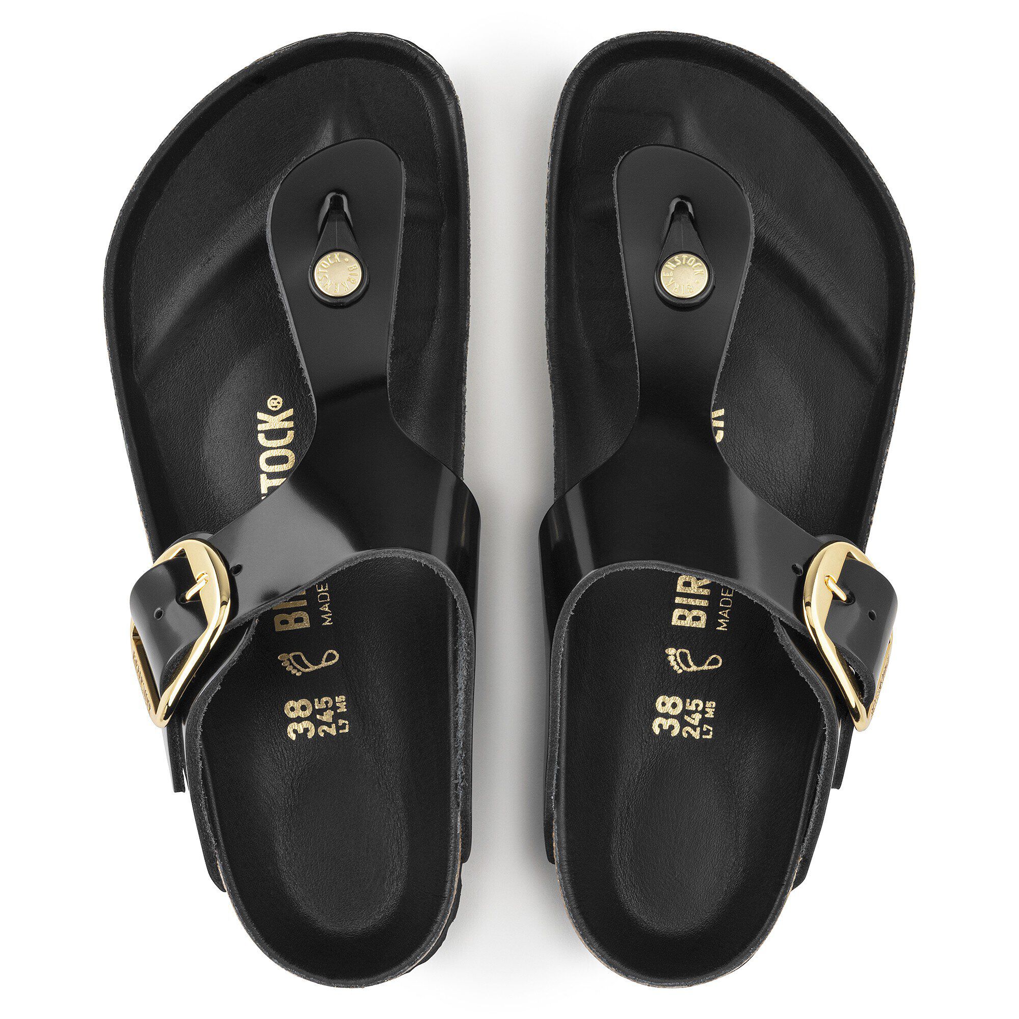 Alternative view of Gizeh Big Buckle Natural Leather Patent
