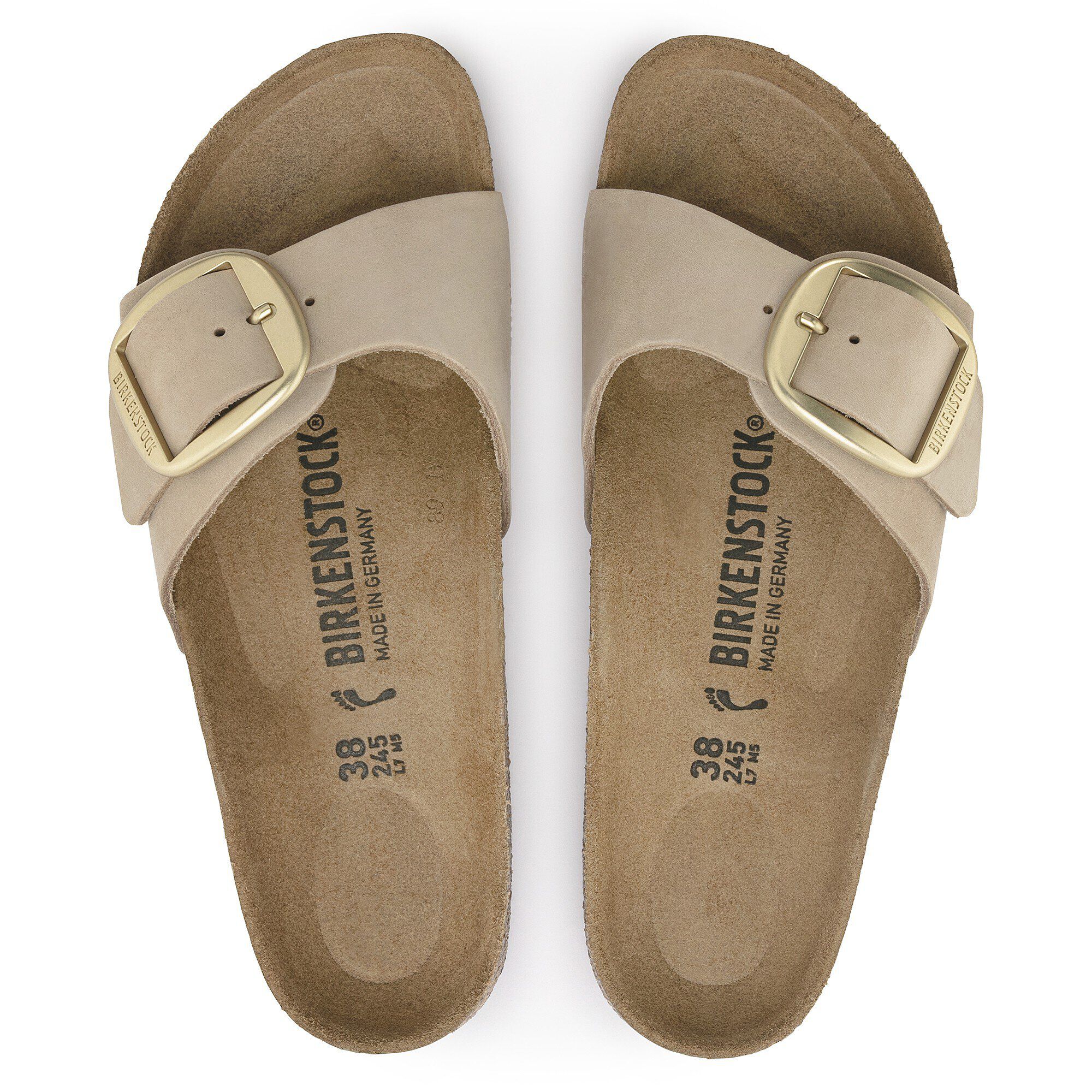 Madrid Big Buckle Natural Leather Nubuck - Image 2
