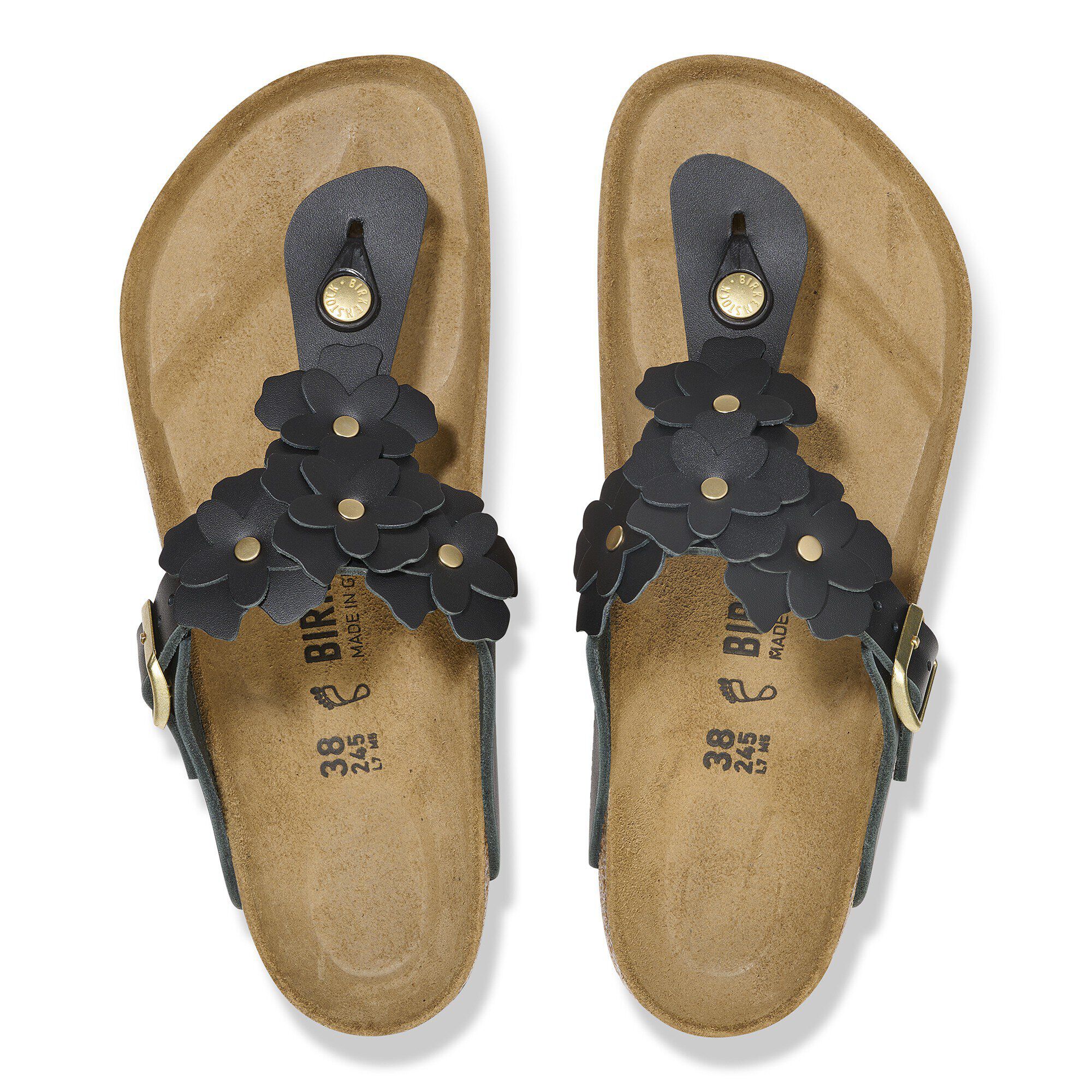 Alternative view of Gizeh Flower Embellishment Natural Leather