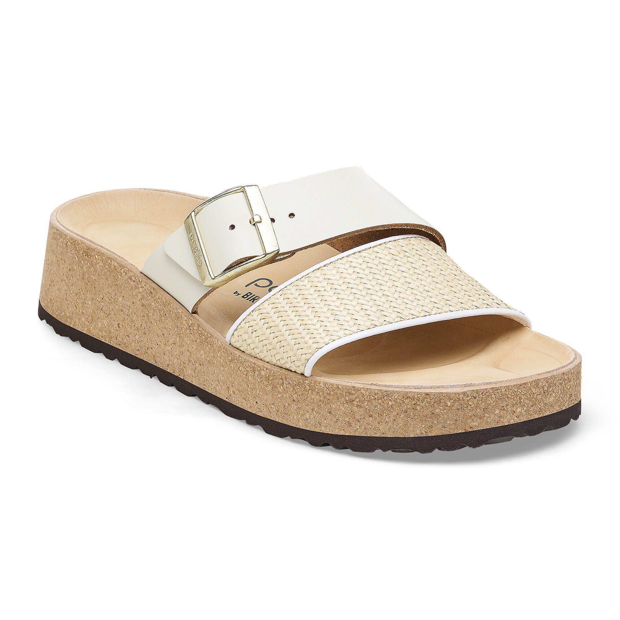 Almina Raffia Natural Leather/Synthetics