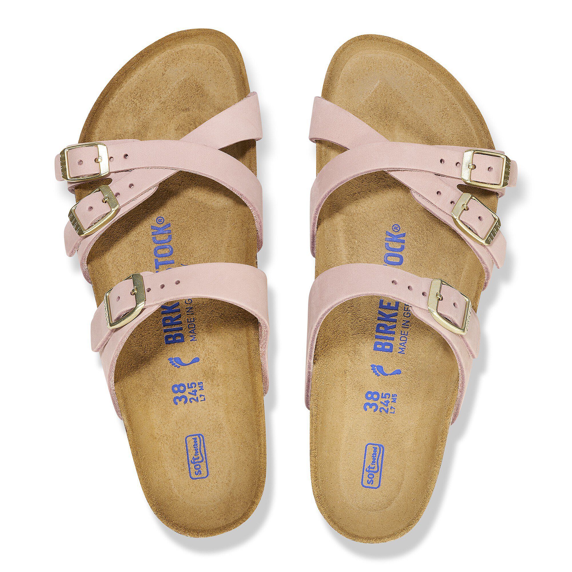 Franca Soft Footbed Nubuck Leather Soft Pink - Image 2