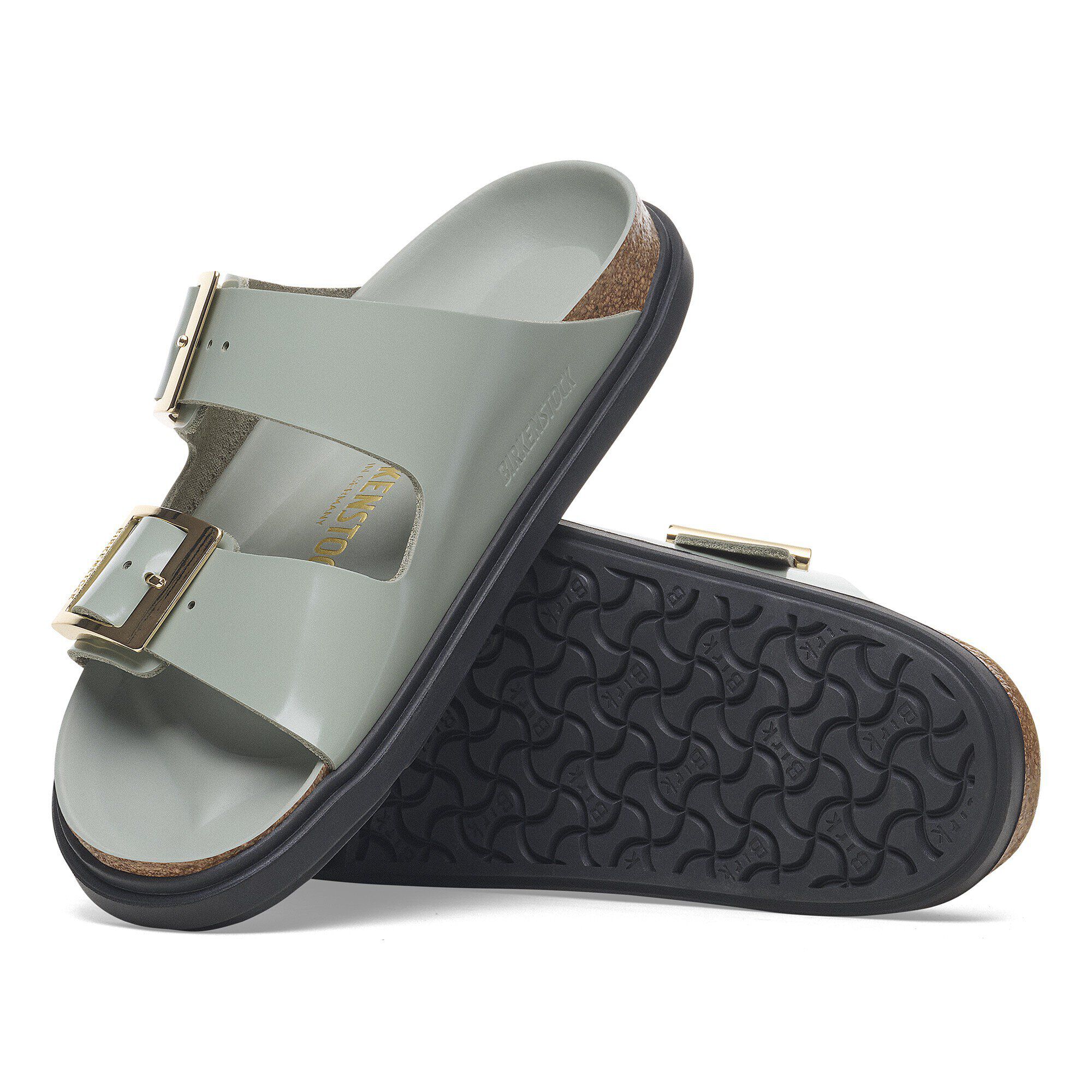 Arizona Droplet Buckle Natural Leather Patent - Image 8