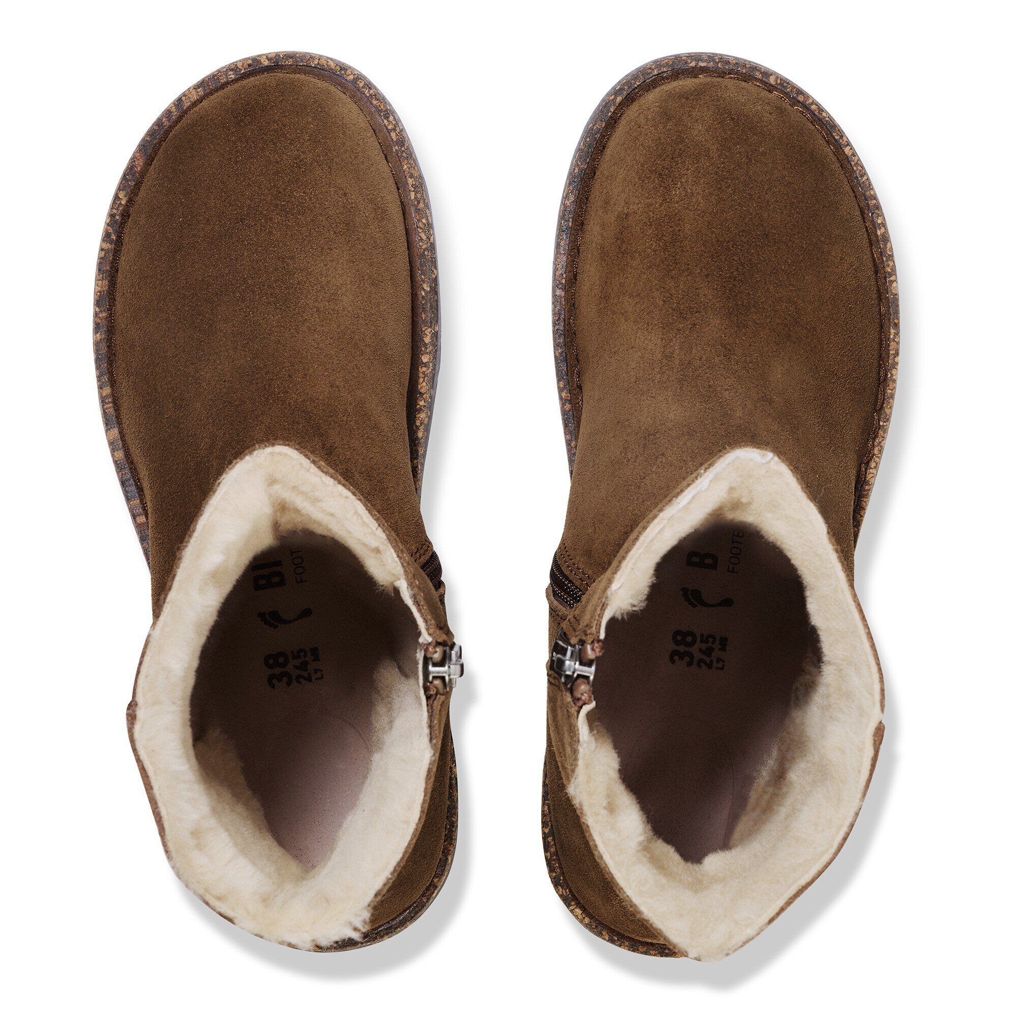 Alternative view of Uppsala Zip Shearling Suede Leather