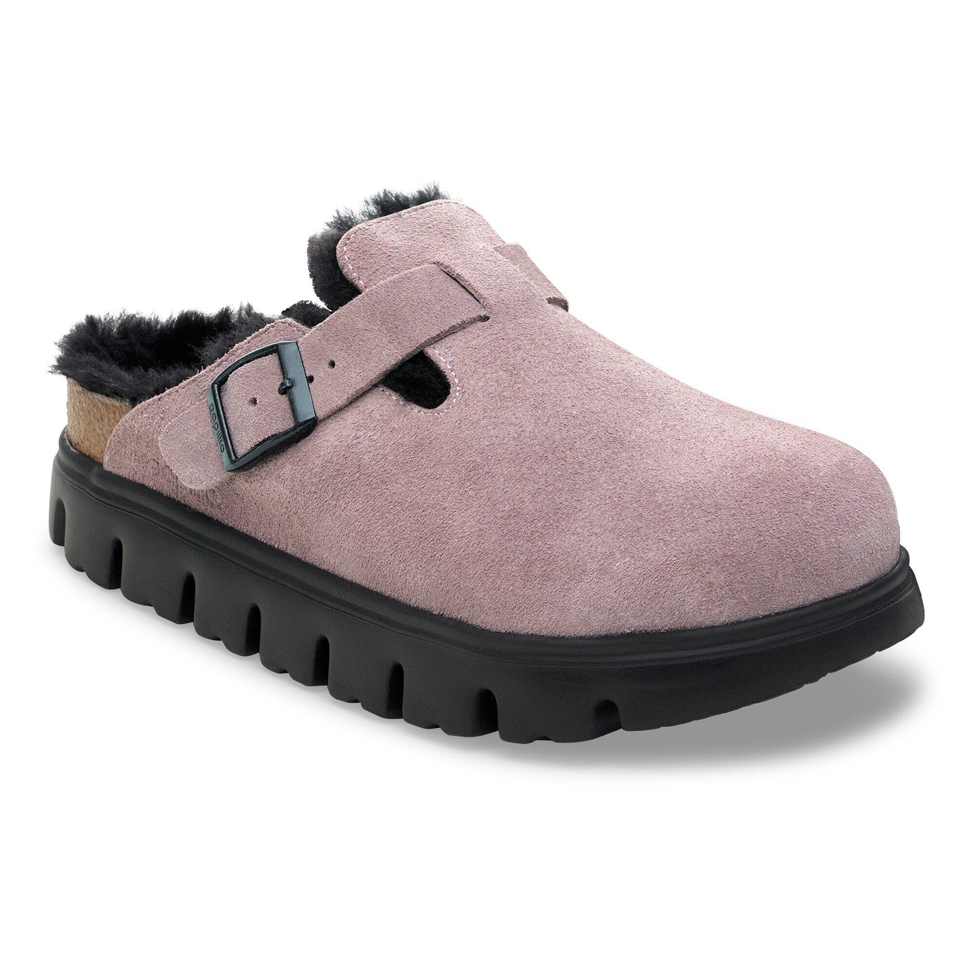 Boston Pap Chunky Shearling Suede Leather